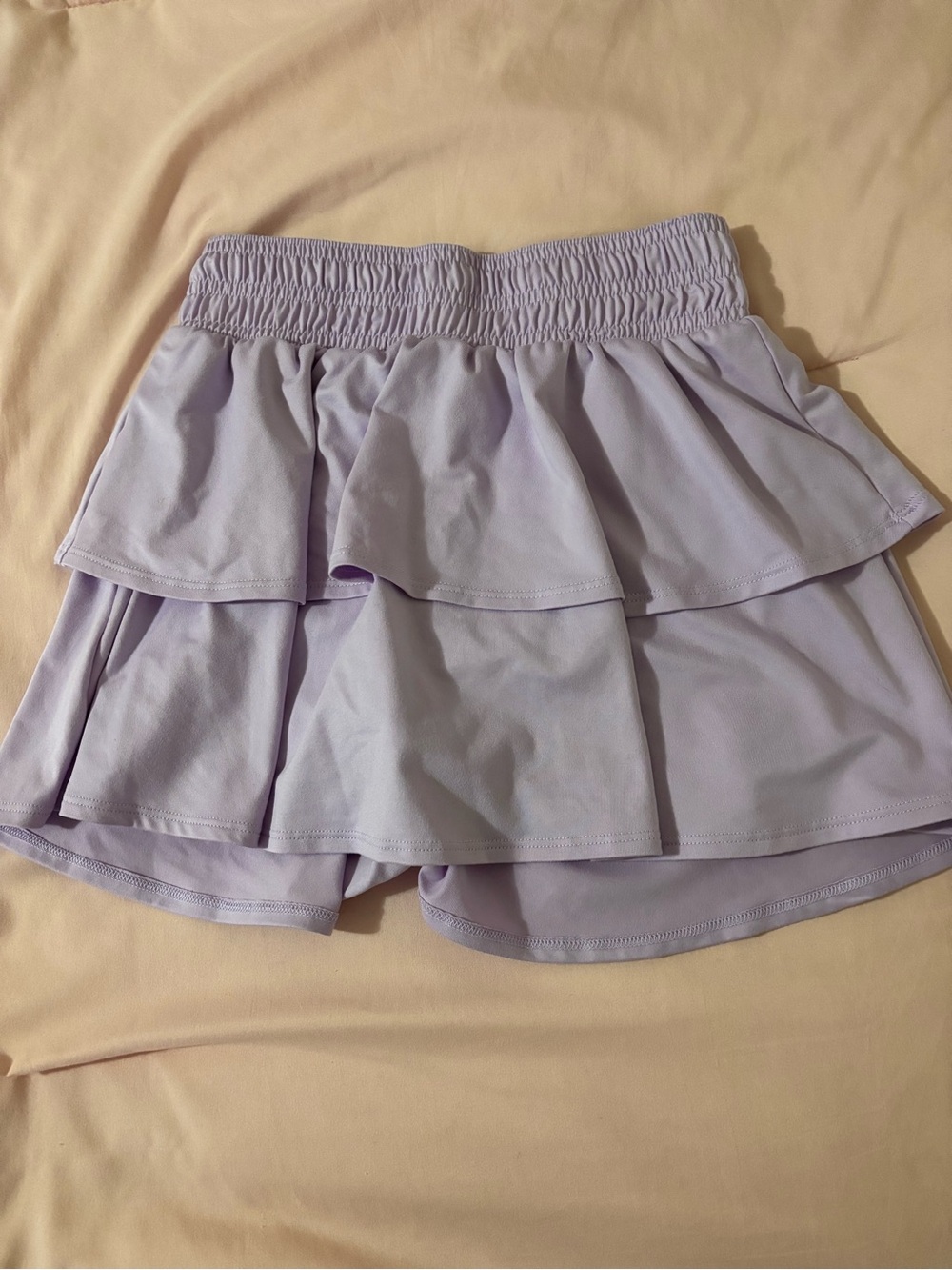 all in motion Lavender Tiered Ruffle Skort